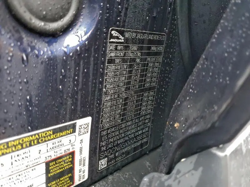 2019 JAGUAR F-PACE PORTFOLIO  