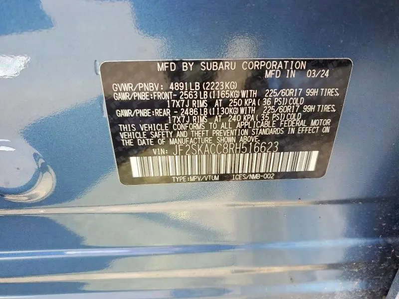 2024 SUBARU FORESTER PREMIUM  