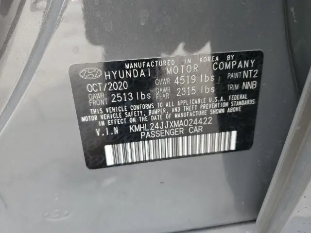 2021 HYUNDAI SONATA HYBRID  