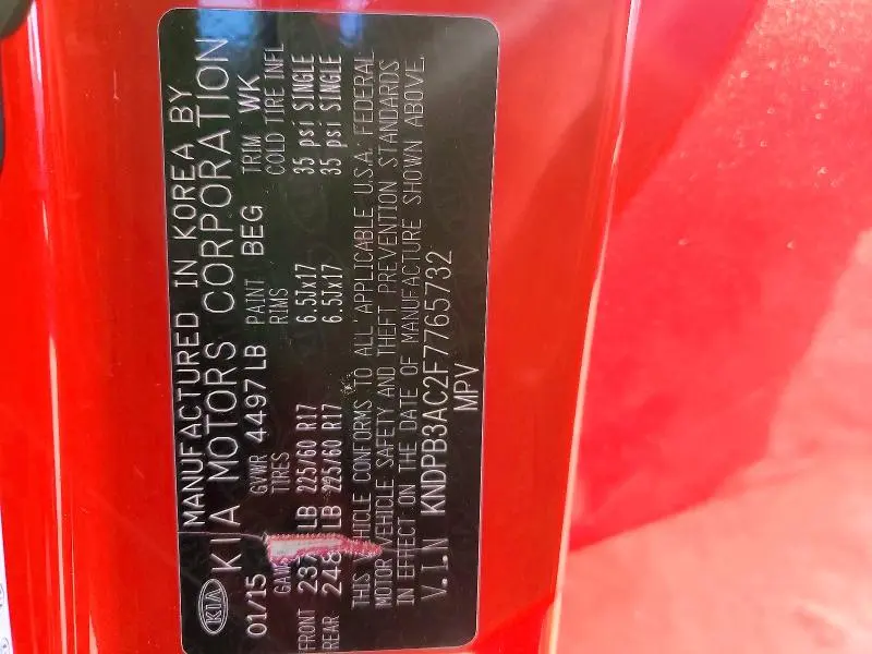 2015 KIA SPORTAGE LX  