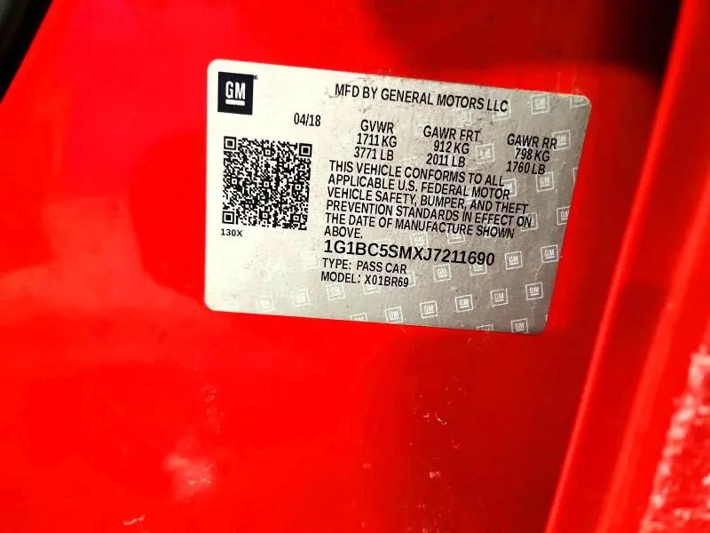 2018 CHEVROLET CRUZE LS  