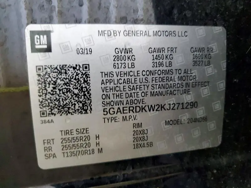 2019 BUICK ENCLAVE AVENIR  