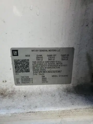 2018 CHEVROLET SILVERADO K1500 LTZ  