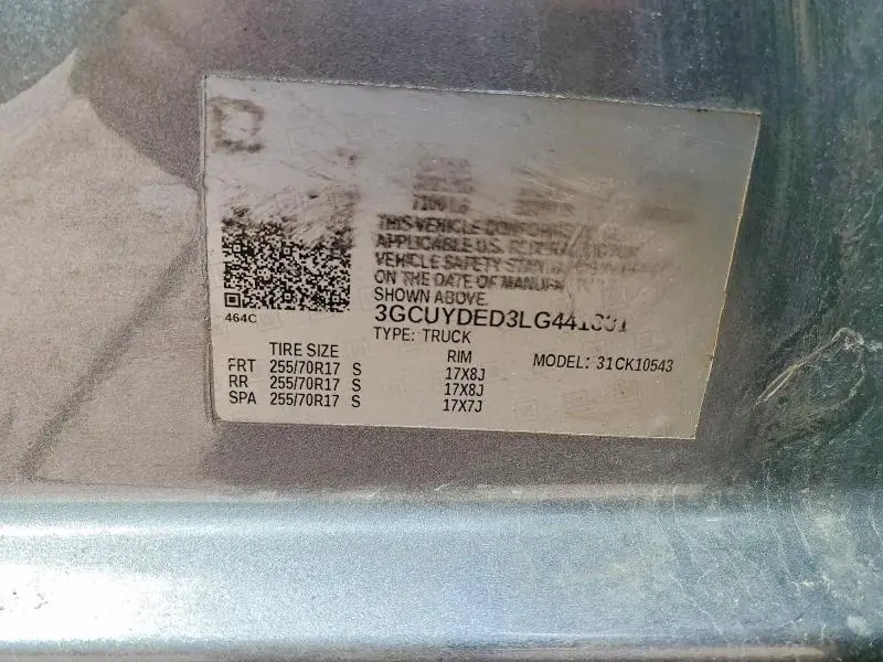 2020 CHEVROLET SILVERADO K1500 LT  