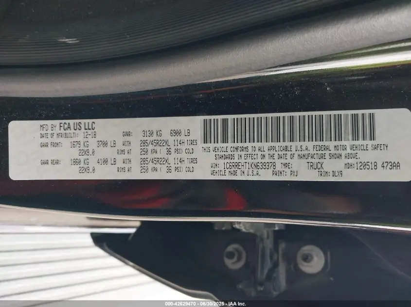 2019 RAM 1500  