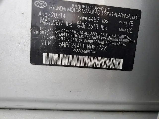 2015 HYUNDAI SONATA SE  