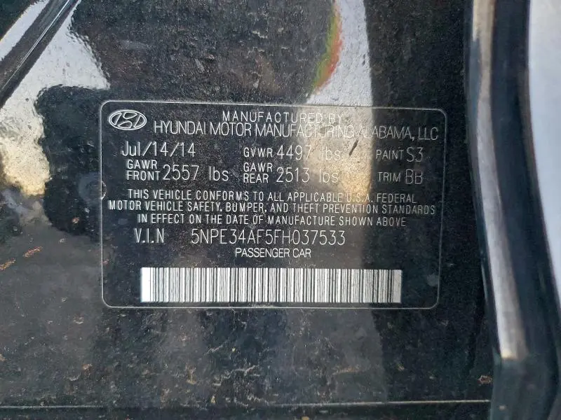 2015 HYUNDAI SONATA SPORT  