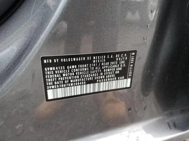 2019 VOLKSWAGEN JETTA SEL  