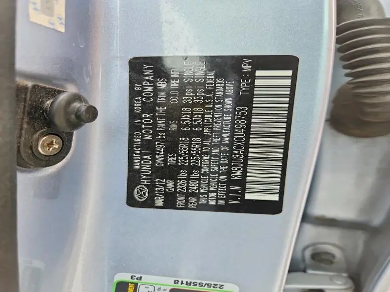 2012 HYUNDAI TUCSON SPORT  