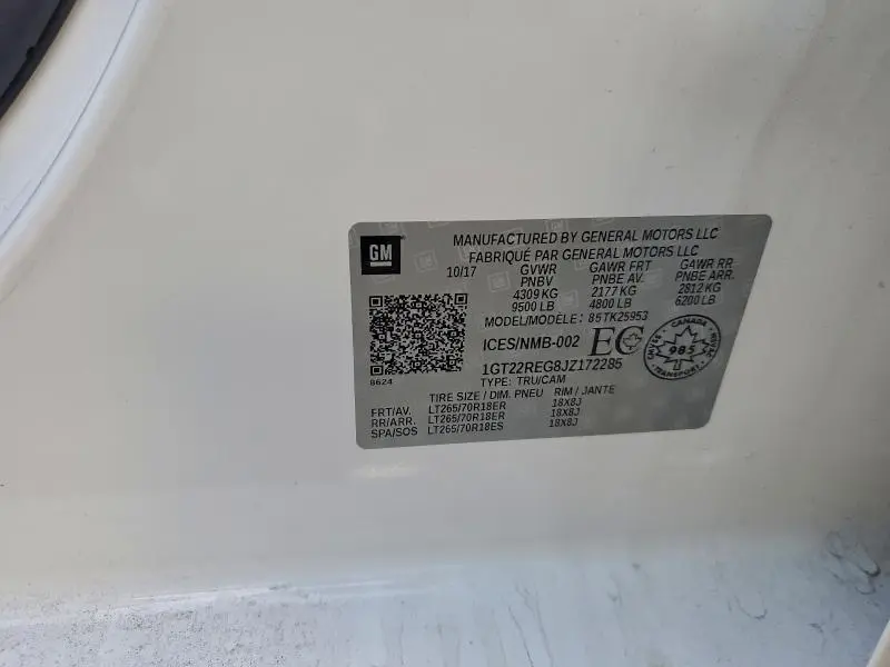 2018 GMC SIERRA K2500 HEAVY DUTY  