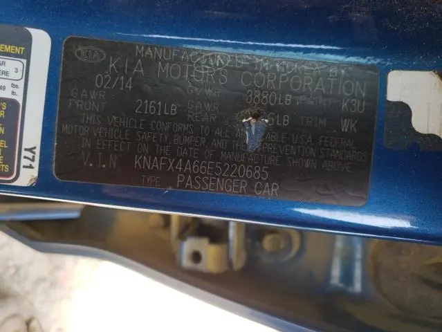 2014 KIA FORTE LX  