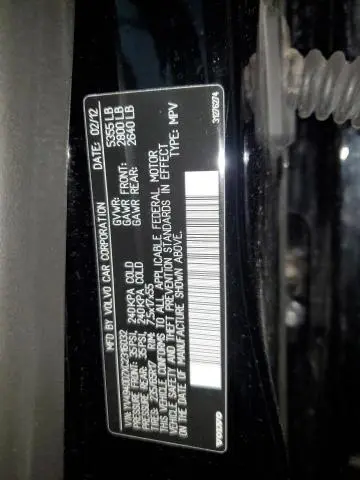 2012 VOLVO XC60 3.2