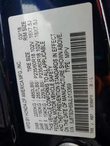 2018 ACURA RDX TECHNOLOGY