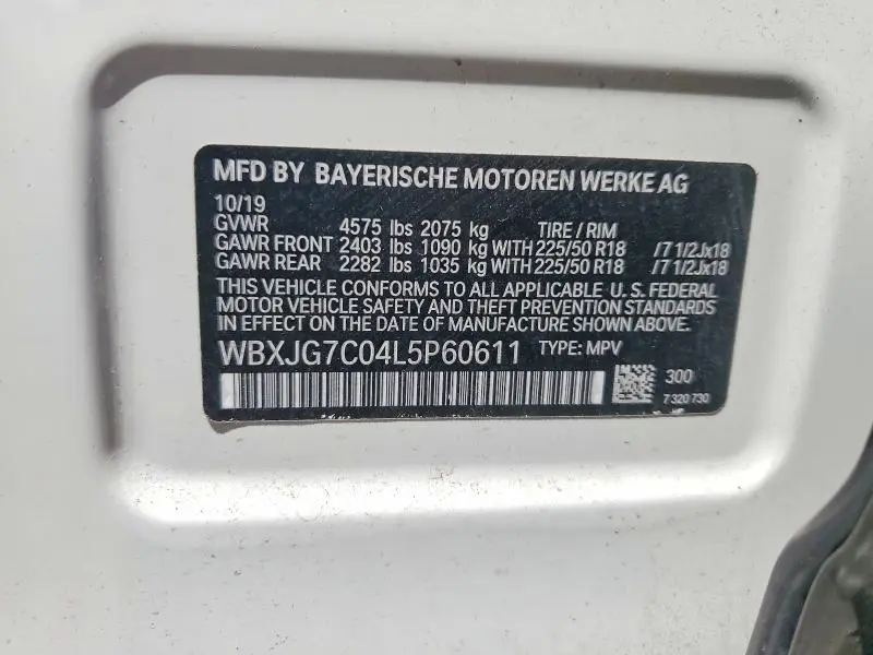 2020 BMW X1 SDRIVE28I  