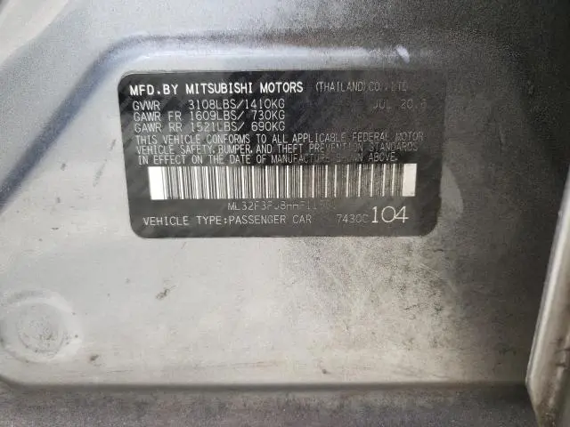 2017 MITSUBISHI MIRAGE G4 ES  