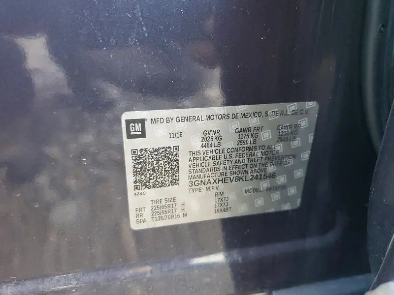 2019 CHEVROLET EQUINOX LS  