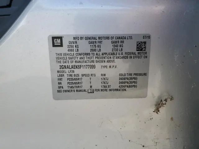 2015 CHEVROLET EQUINOX LS  