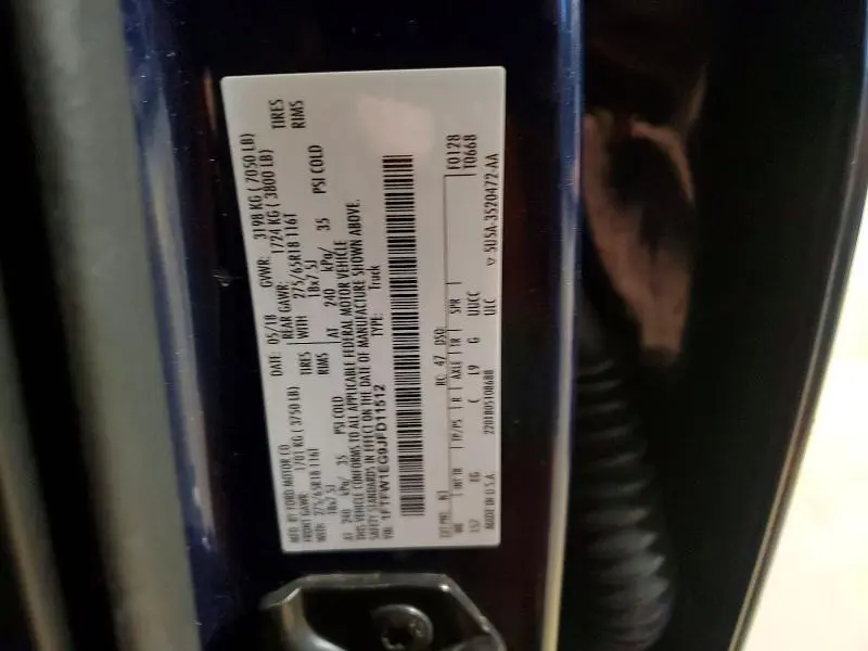 2018 FORD F150 SUPERCREW  