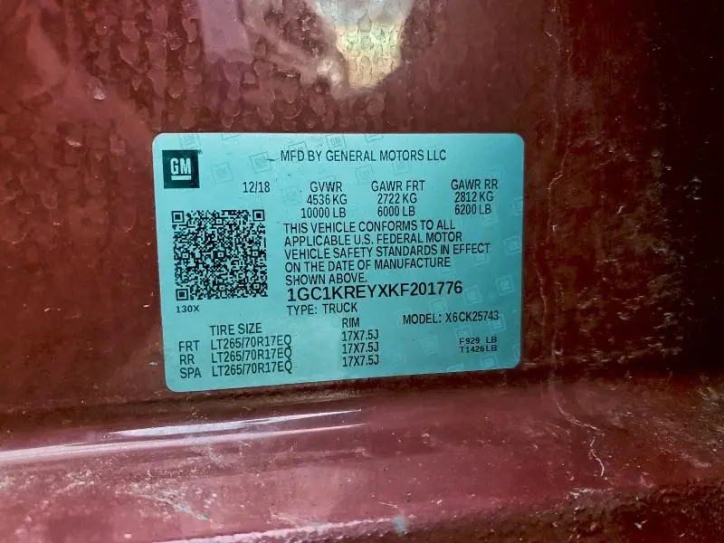 2019 CHEVROLET SILVERADO K2500 HEAVY DUTY  