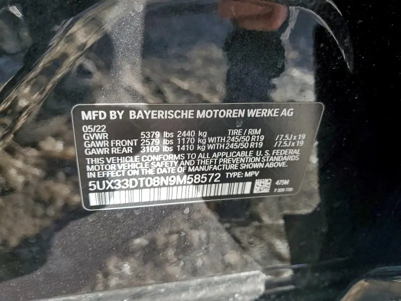 2022 BMW X4 XDRIVE30I  