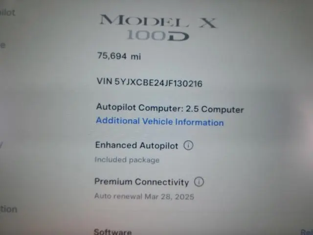 2018 TESLA MODEL X