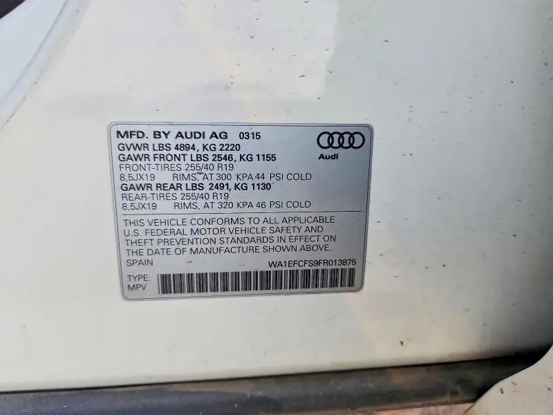 2015 AUDI Q3 PREMIUM PLUS  