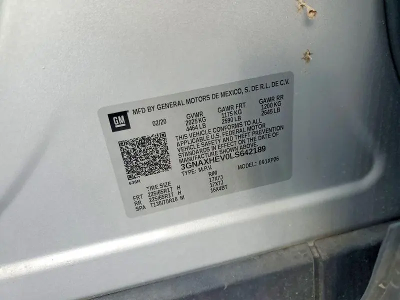 2020 CHEVROLET EQUINOX LS  