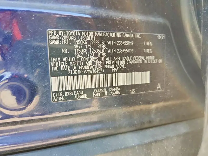 2021 TOYOTA RAV4 XLE PREMIUM  