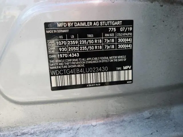 2020 MERCEDES-BENZ GLA 250  