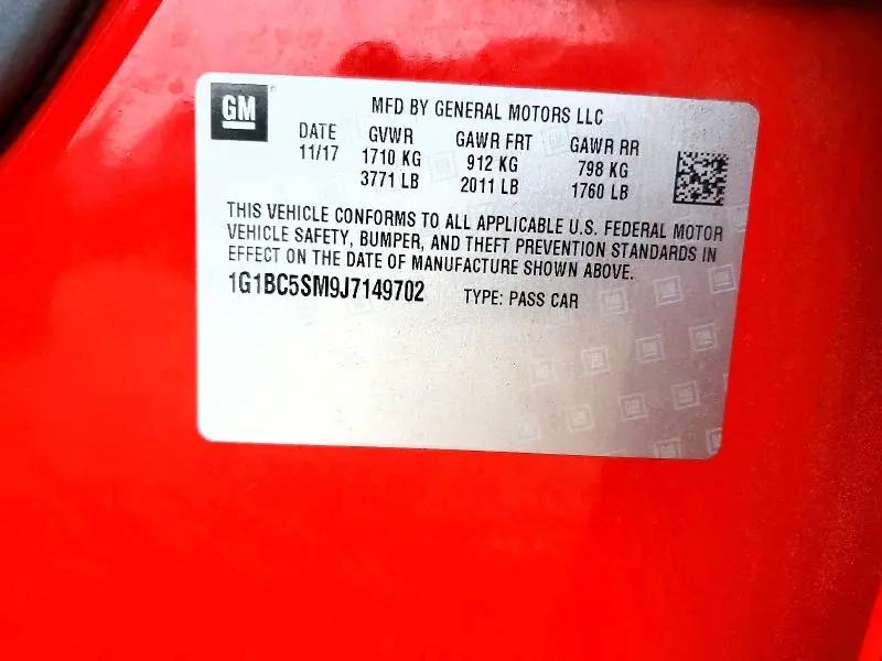 2018 CHEVROLET CRUZE LS  