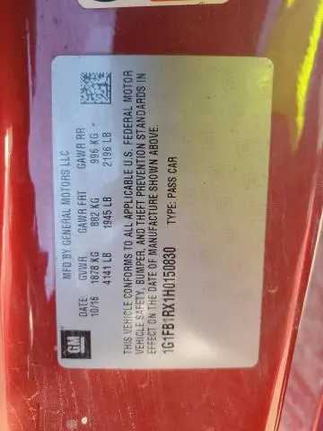 2017 CHEVROLET CAMARO LT