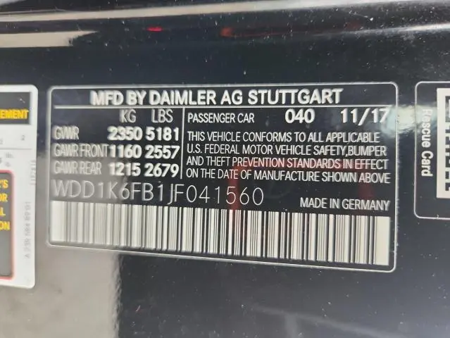 2018 MERCEDES-BENZ E 400  