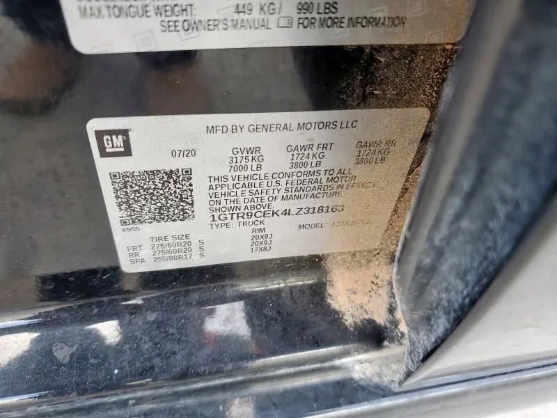 2020 GMC SIERRA K1500 ELEVATION  