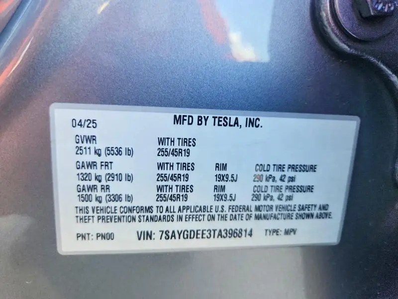2026 TESLA MODEL Y   