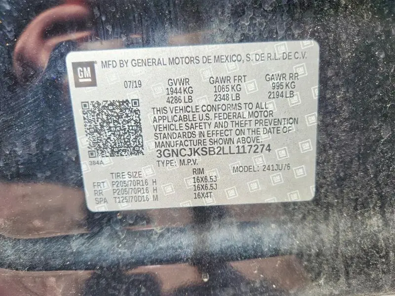 2020 CHEVROLET TRAX LS  