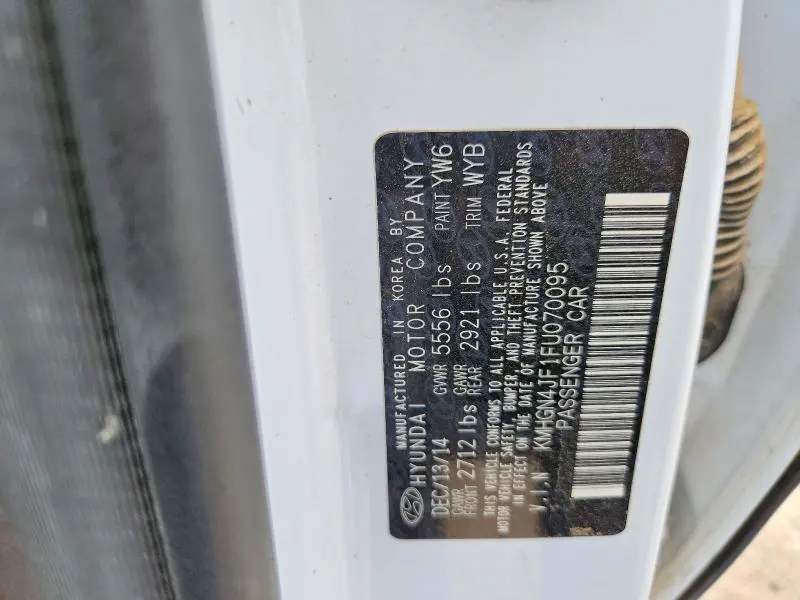 2015 HYUNDAI GENESIS 5.0L  