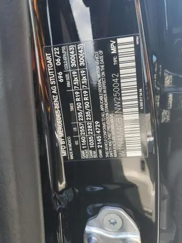 2022 MERCEDES-BENZ GLB 250  