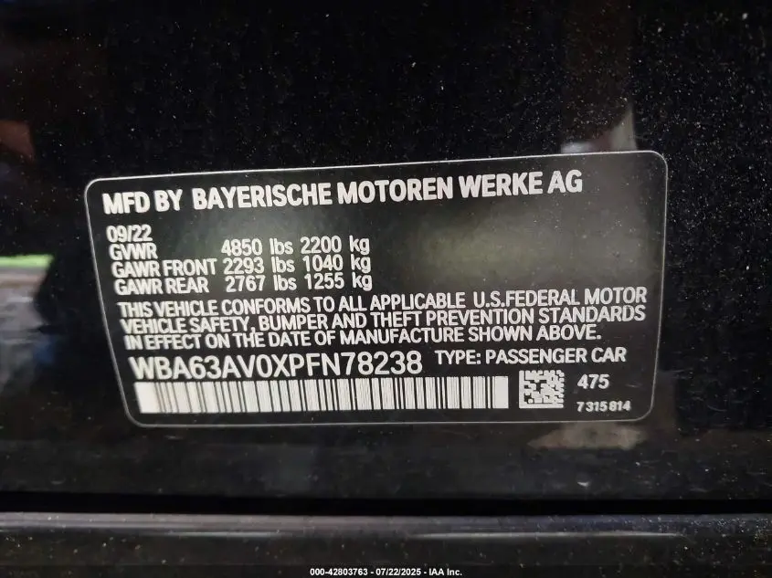 2023 BMW 430I GRAN COUPE  