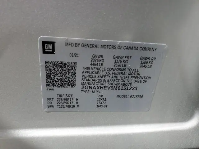 2021 CHEVROLET EQUINOX LS