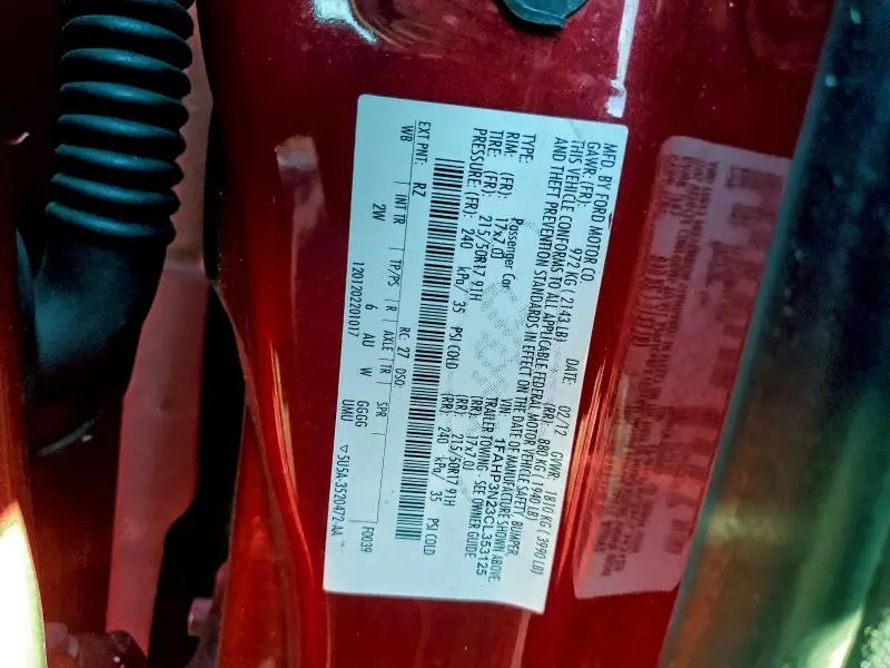 2012 FORD FOCUS TITANIUM  