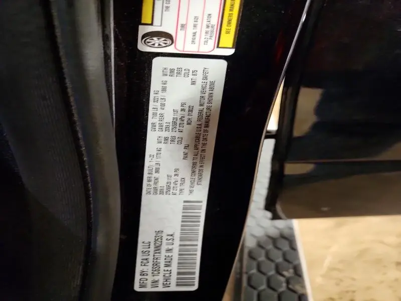2022 RAM 1500 LARAMIE  