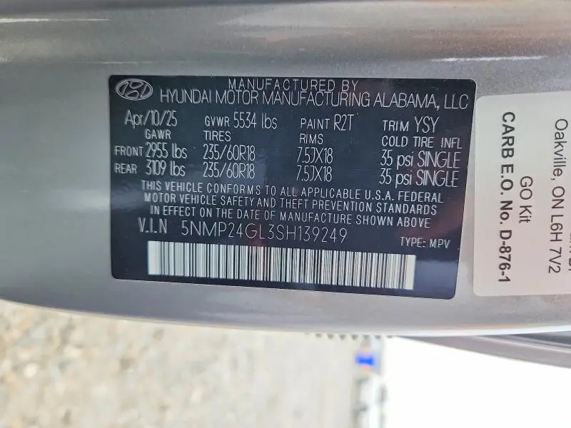 2025 HYUNDAI SANTA FE SEL  