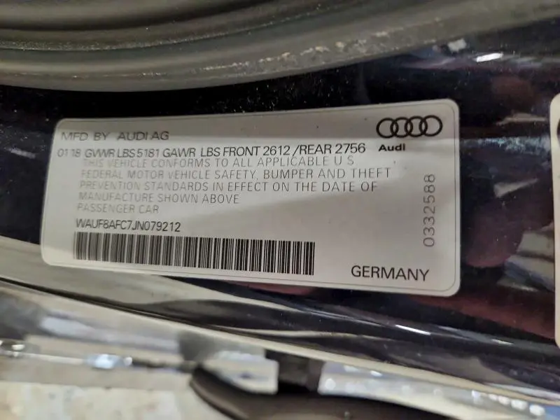 2018 AUDI A6 PREMIUM  