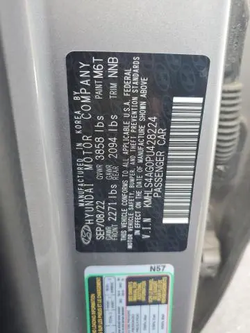 2023 HYUNDAI ELANTRA SEL  