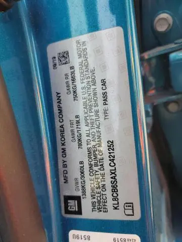 2020 CHEVROLET SPARK LS