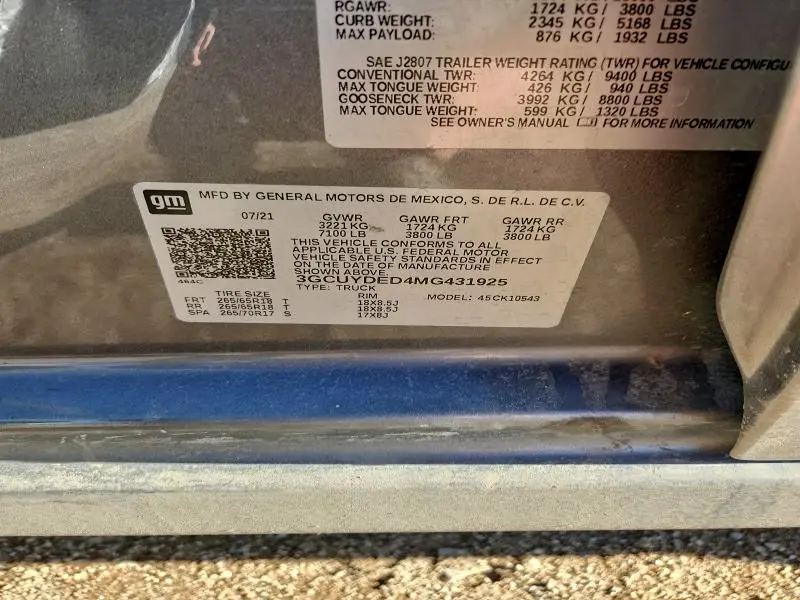 2021 CHEVROLET SILVERADO K1500 LT  