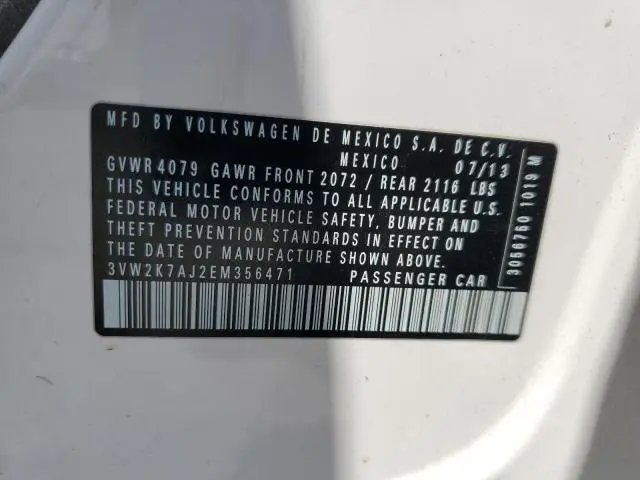 2014 VOLKSWAGEN JETTA BASE  