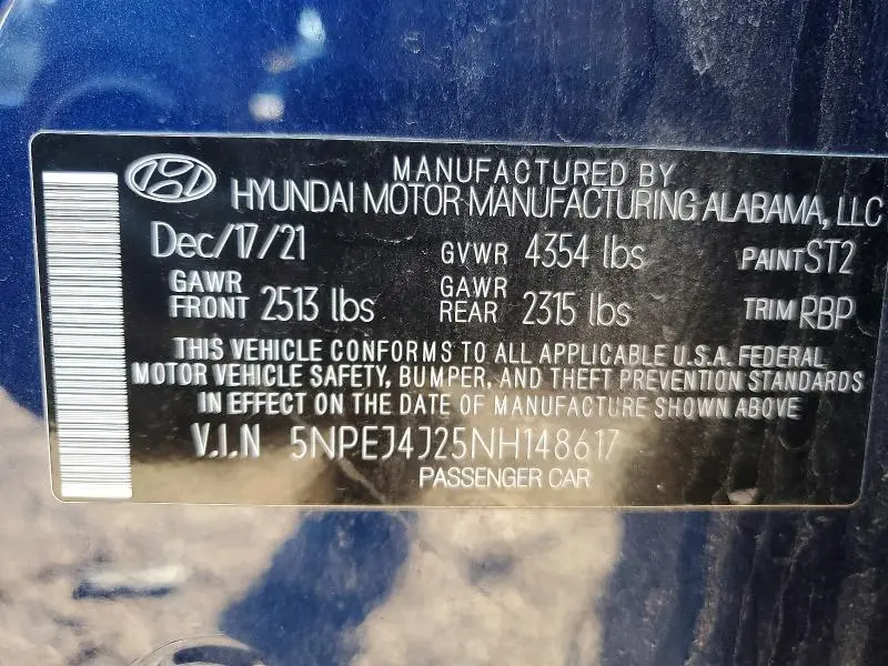 2022 HYUNDAI SONATA SEL PLUS  