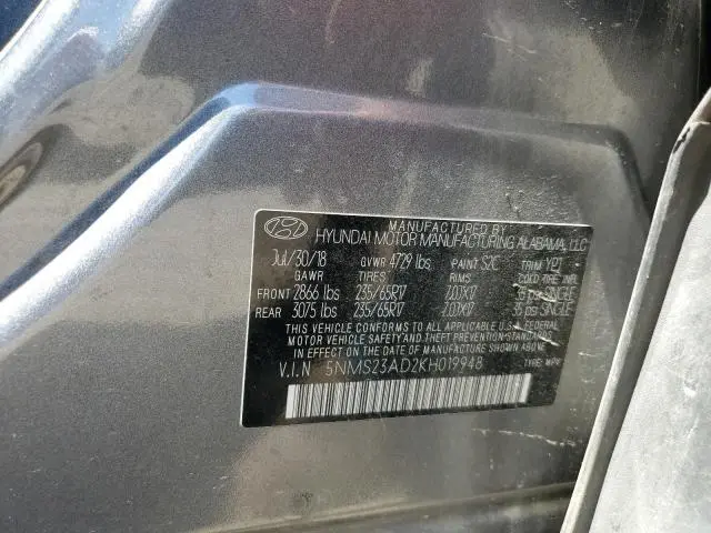 2019 HYUNDAI SANTA FE SE