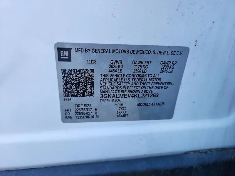 2019 GMC TERRAIN SLE  